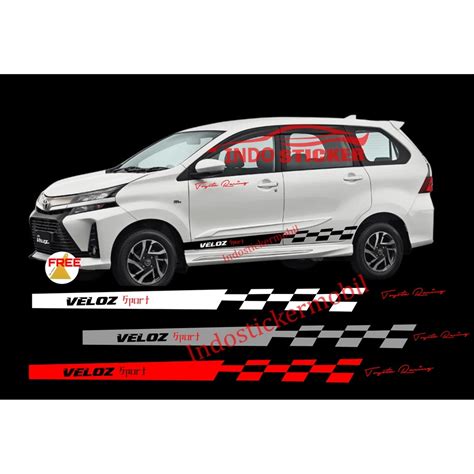 Jual Sticker Stiker Mobil Velos Stiker List Mobil Toyota New Avanza