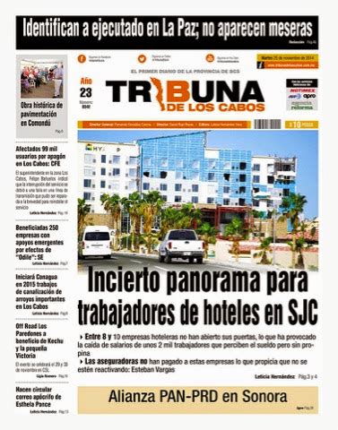 BAJA CALIFORNIA SUR RESUMEN DE NOTICIAS DE BAJA CALIFORNIA SUR DEL