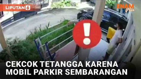 Video Viral Cekcok Tetangga Gara Gara Mobil Parkir Menutupi Jalan