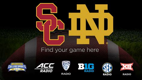 Listen Live Usc Trojans Vs Notre Dame Fighting Irish 10 14