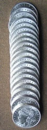 Original Roll P Morgan Silver Dollars Ch Gem Bu Picclick Uk