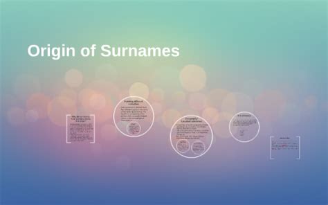 origin  surnames  jessica castro  prezi