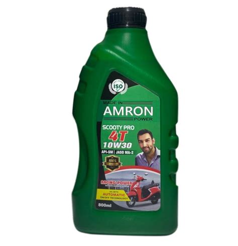 800ml Amron 4t Pro 10w 30 Synthetic Engine Oil For Bike Scooter Amaron