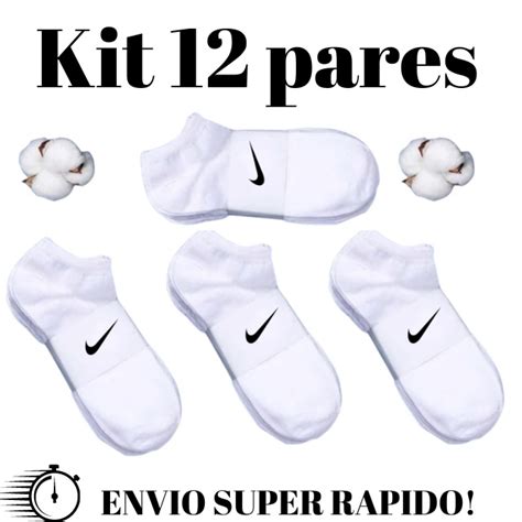 Kit 12 Meias ou 6 Pares de Meias Soquete curta algodão Masculinas e