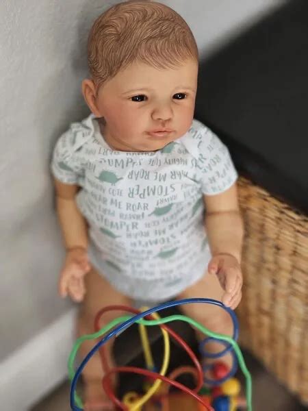 FBBD Cutsom Made BY ShanShan 30inch Reborn Baby Doll Vito Painted Hair