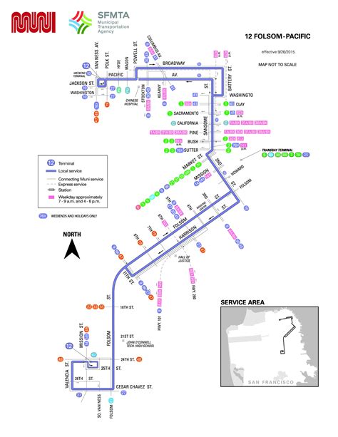 12 Folsom Pacific Bus Route Sf Muni Sf Bay Transit