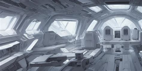 Super Clean White Interior Of A Spaceship Greg Stable Diffusion