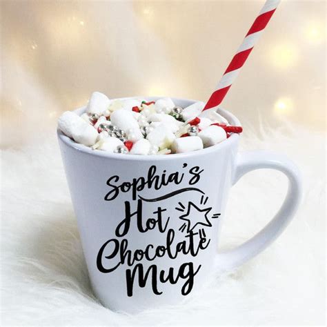 Deluxe Hot Chocolate Mug Gift Set Personalized Christmas Gift