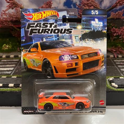 Hot Wheels Premium R Pido Y Furioso Nissan Skyline Gtr Bnr Shopee