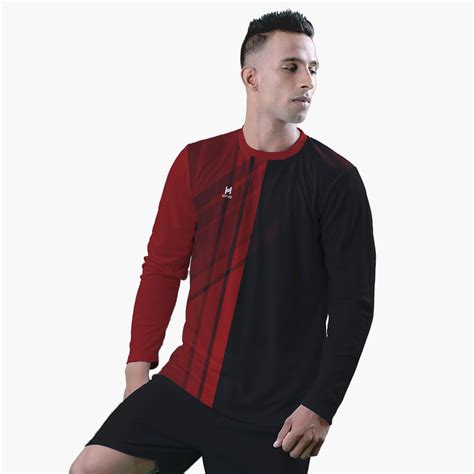 Order Online Hyve Red Zone Custom Football Half Sleeve Jersey For Men