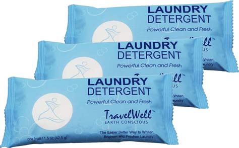 Amazon TRAVELWELL Individually Wrapped Travel Size Powder Laundry