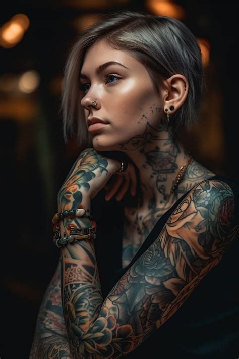 Pin On Body Modifications Girl Tattoos Tattoed Women Celebrity Tattoos