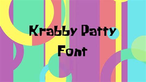 Krabby Patty Font Free Download