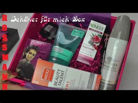 Rossmann Schöner für mich Box Unboxing YouTube