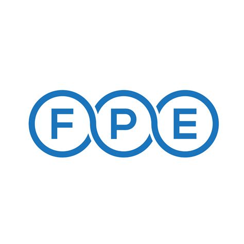 Fpe Letter Logo Design On Black Background Fpe Creative Initials