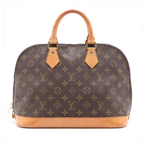 Louis Vuitton Alma Braun Leinwand Ref Joli Closet