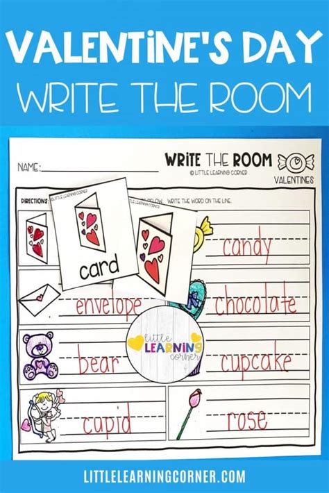 Valentine S Day Write The Room Little Learning Corner