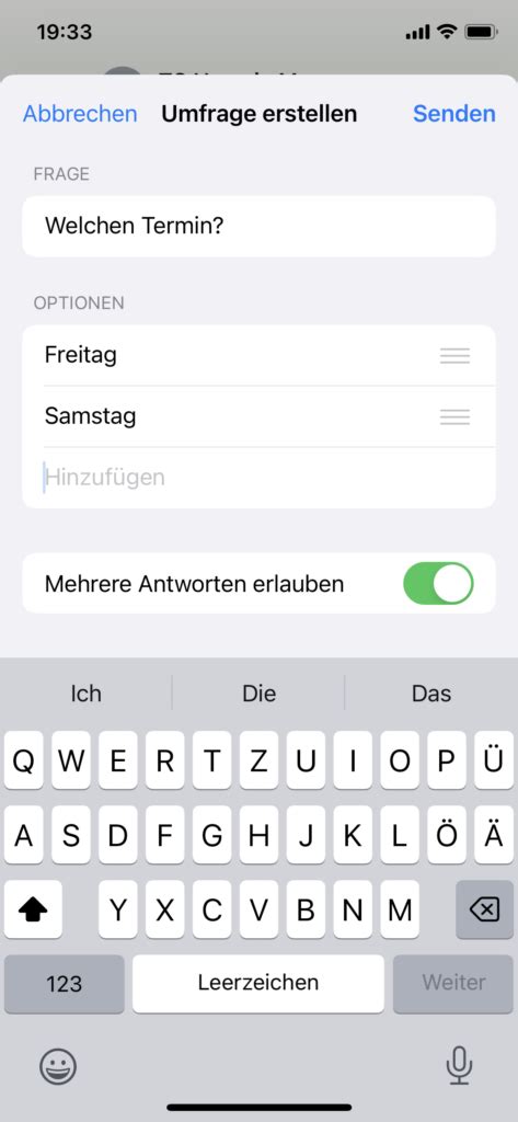 Umfrage Abstimmung Mit WhatsApp Erstellen IOS Android