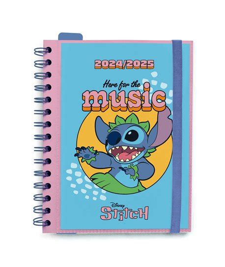 Agenda Escolar Semana Vista Meses Disney Stitch Sol Sand