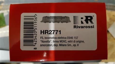 Rivarossi H0 Loks HR HR2771 FS E 646 157 Navetta