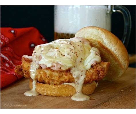 Chicken Cordon Bleu Sandwiches With Maple Mustard Sauce Recipe Chicken Cordon Bleu Chicken