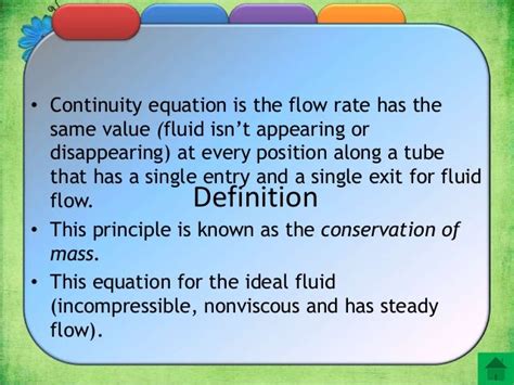 Continuity Equation