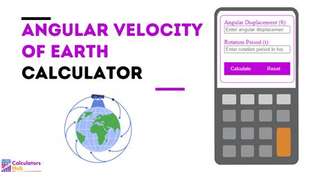 Angular Velocity Of Earth Calculator Online