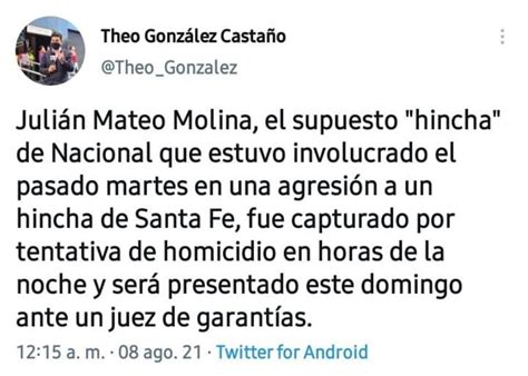 Hace Pocos Instantes Fue Enviado A La Cárcel Julián Molina El Presunto