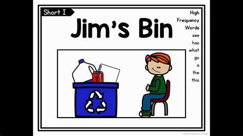 Short I Decodable Reader Jims Bin Short I Bookshort I Story