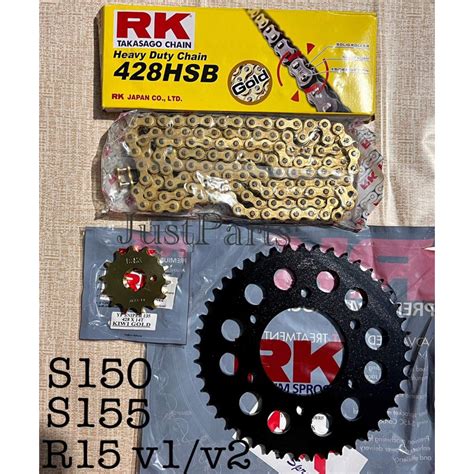 RK Sprocket Set With Chain 428 SNIPER 150 SNIPER 155 FZ16 TFX