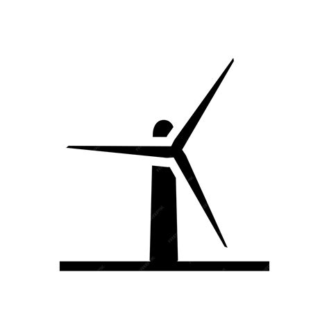 Premium Vector Wind Power Icon Turbine Isolated On The White Background