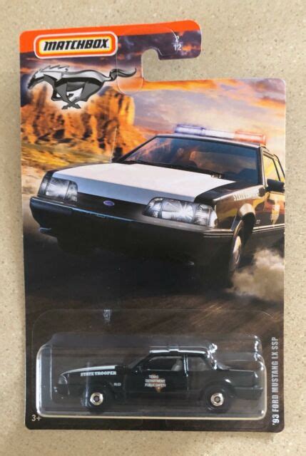 New 2020 Matchbox 93 Ford Mustang Lx Ssp Police Car Mason City