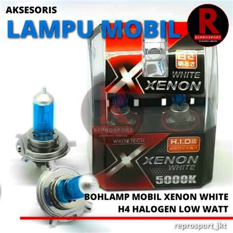 Jual LAMPU MOBIL BOHLAMP MOBIL XENON WHITE H4 HALOGEN LOW WATT Di Lapak