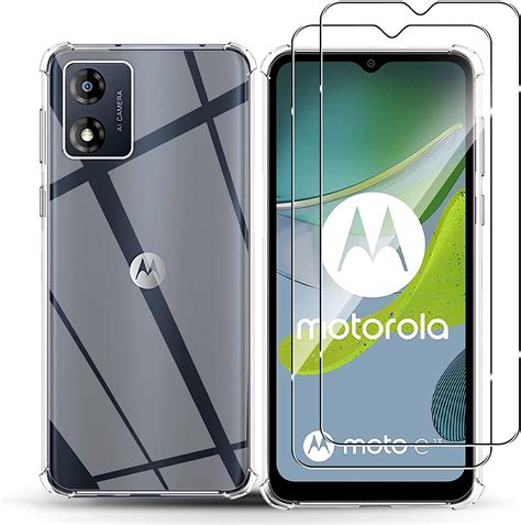 Qulloo Pi Ces Silicone Coque Pour Motorola Moto E Pi Ces Verre