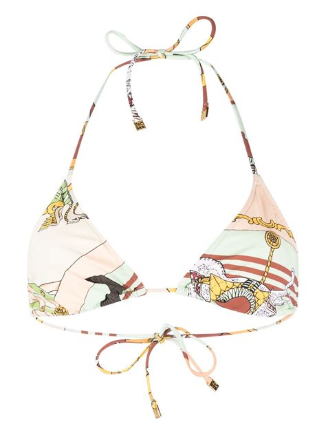 Tory Burch Graphic Print Bikini Top Farfetch