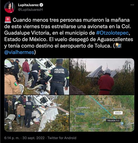 Avioneta Se Desploma En Otzolotepec Hay 3 Muertos