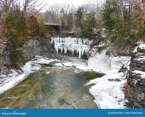 Taughannock Falls State Park Gorge Creek Headwaters Stock Image Image