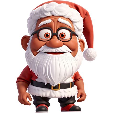 Caricatura Santa Claus Aislada En Segundo Plano Personaje De Navidad