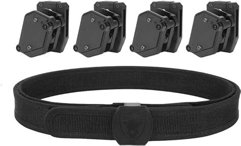 Amazon KRYDEX IPSC USPSA IDPA Cinturón y bolsas de 3 pistolas