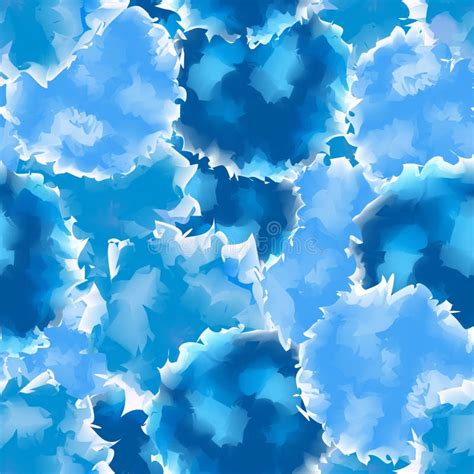 Blue Seamless Watercolor Texture Background Stock Vector