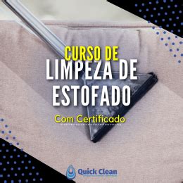 Curso Limpeza E Higieniza O De Estofados Quick Clean L Der Em