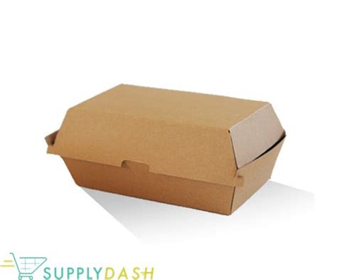 Takeaway Packaging Snack Box Large Corrugated Kraft Plain Pcs