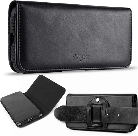 Étui en cuir pour téléphone portable avec pochette à clip de ceinture