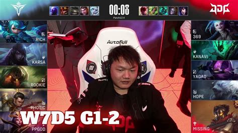 V5 Vs JDG Game 2 Week 7 Day 5 LPL Spring 2022 Victory Five Vs JD