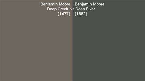 Benjamin Moore Deep Creek Vs Deep River Side By Side Comparison