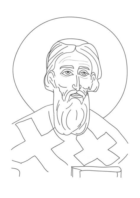 Bojanke Za Decu Sveti Sava Easy Hand Drawings Santa Coloring Pages