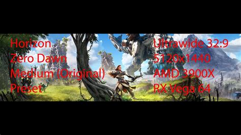 Horizon Zero Dawn 5120x1440 Ultrawide Ingame-Benchmark RX Vega64 - YouTube