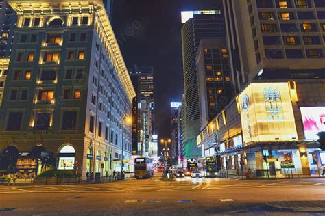 香港夜晚街景圖片 香港夜晚街景 夜景 馬路背景圖片和桌布免費下載