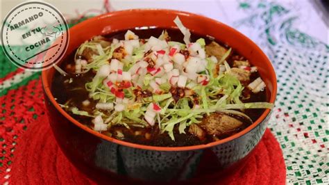 Pozole Negro Paso A Paso Youtube