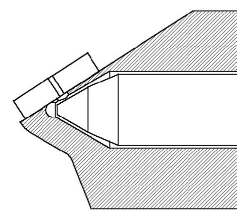 Cross Section Through The Injector Tip With Glued Transparent Nozzle